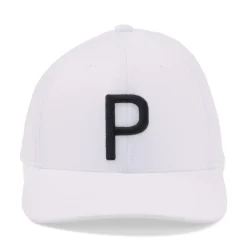 Puma Youth P Cap White Glow- Black Sale