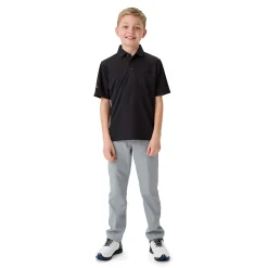 Callaway Youth Unisex Solid Polo Svart Caviar Best