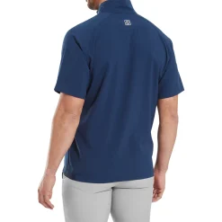 FootJoy Zephyr Ss Windshirt Blå Navy Sale