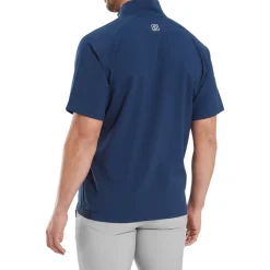 FootJoy Zephyr Ss Windshirt Blå Navy Sale