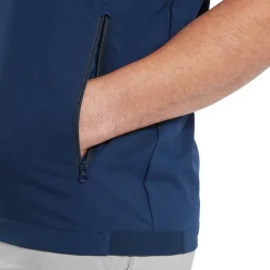 FootJoy Zephyr Ss Windshirt Blå Navy Sale